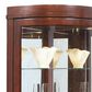 Chapel Hill 5-Shelf Corner Curio in Cherry Brown, , large