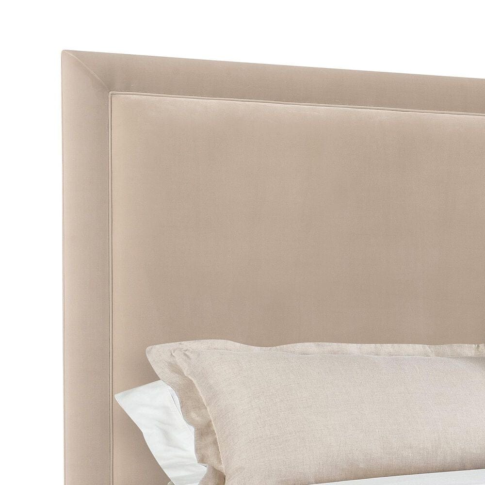 Hooker Furniture Archives King Upholstered Panel Bed in Liber Oat, , large