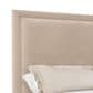 Hooker Furniture Archives King Upholstered Panel Bed in Liber Oat, , large