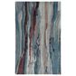 Feizy Amira 10" x 14" Teal and Multicolor Area Rug, , large