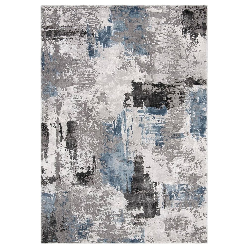 Safavieh Craft CFT820F 4" x 6" Grey and Blue Area Rug, , large