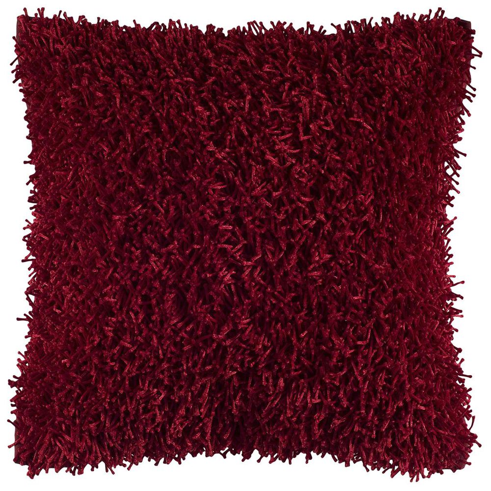 Rizzy Home 18" x 18" Pillow Cover in Dark Red, , large
