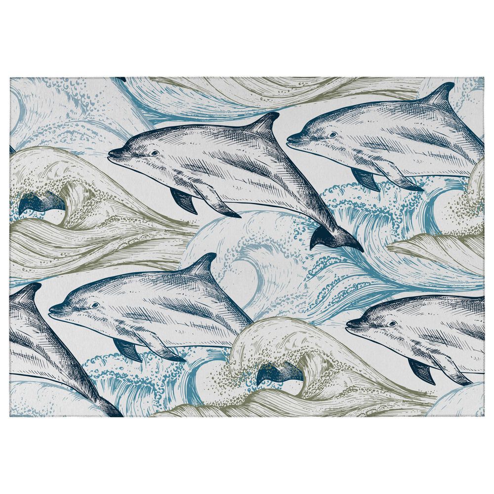 Dalyn Rug Company Harbor HA10 10" x 14" Ivory Indoor/Outdoor Area Rug, , large