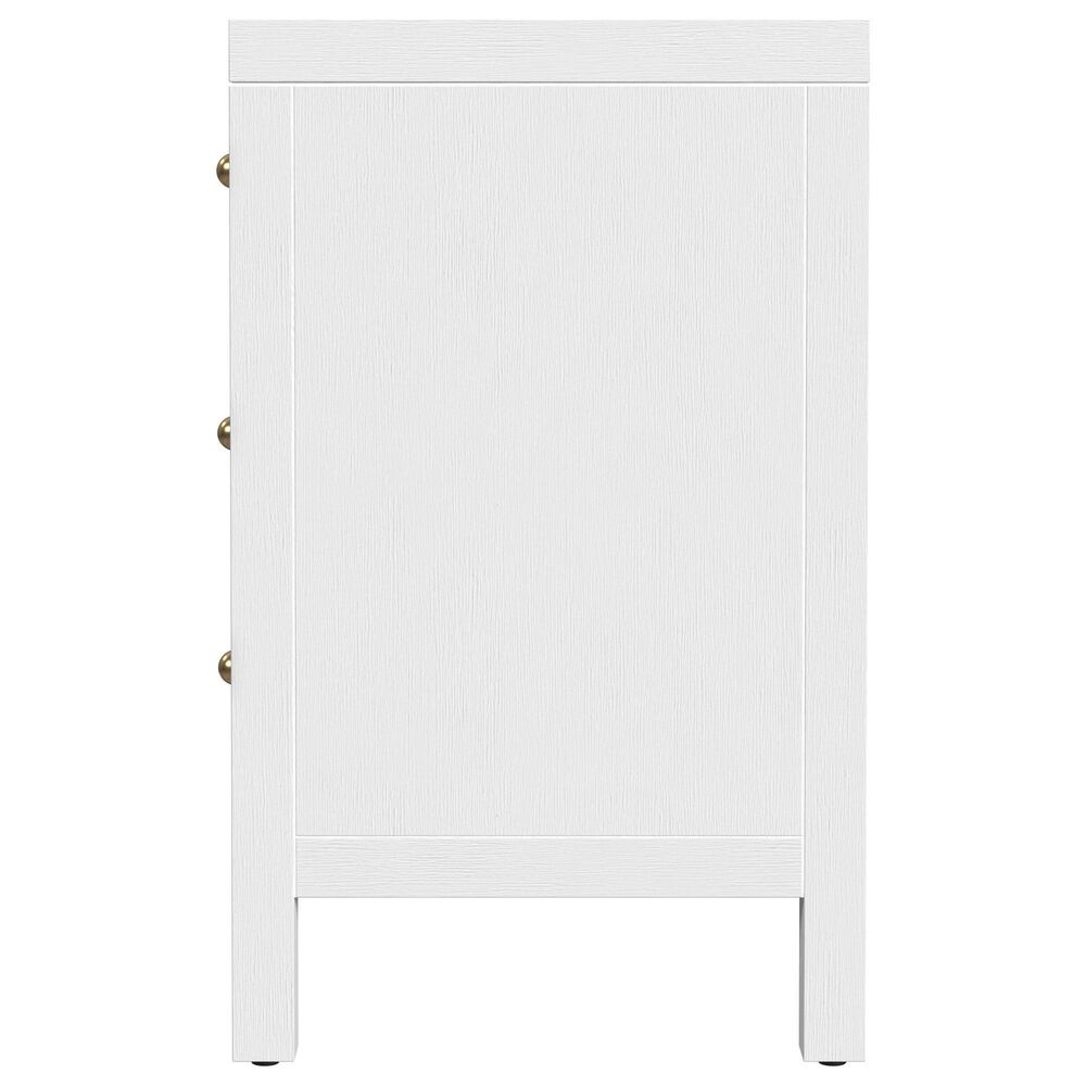 Butler Specialty Company Nora 3 Drawer Nightstand in Textured White, , large