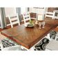 Ashley Valebeck Rectangular Dining Room Table in Vintage White and Brown, , large