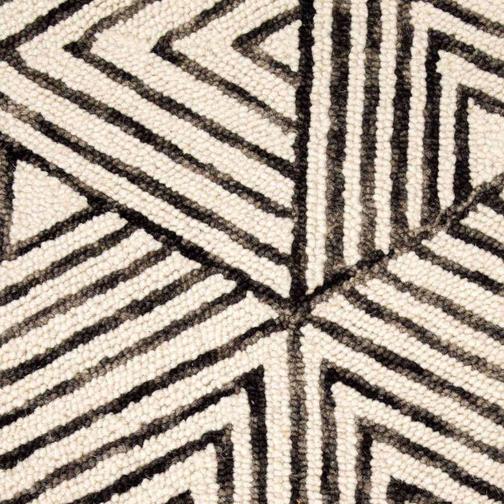 Jaipur Vera by Nikki Chu Montblanc 2&#39; x 3&#39; Snow White and Jet Black Area Rug, , large
