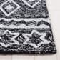 Safavieh Micro-Loop Southwestern 6" x 9" Black and Ivory Area Rug, , large