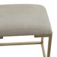 Maple and Jade Vanity Stool and Hidden Mirror in Light Gray and Gold, , large