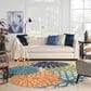 Nourison Aloha ALH05 7"10" Round Multicolor Indoor/Outdoor Area Rug, , large