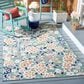 Safavieh Cabana CBN485N 4" x 6" Green and Navy Indoor/Outdoor Area Performance Rug, , large