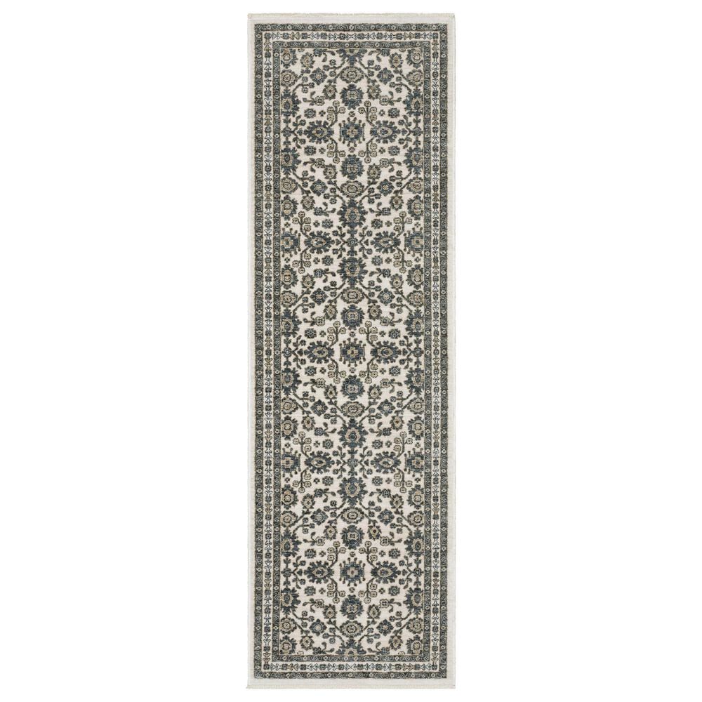 Oriental Weavers Echo Ivory and Blue 2"3" x 7"6" Runner, , large