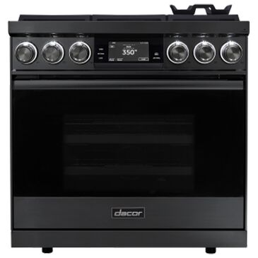 Dacor 36" Dual-Fuel Steam Range in Graphite Stainless Steel, , large