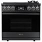 Dacor 36" Dual-Fuel Steam Range in Graphite Stainless Steel, , large