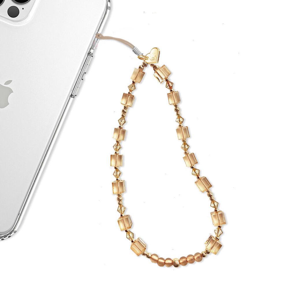 Velvet Caviar Phone Charm in Nude Cube, , large