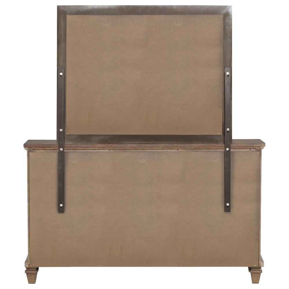 New Heritage Design Mariana 9-Drawer Dresser and Mirror in Vintage Mocha, , large