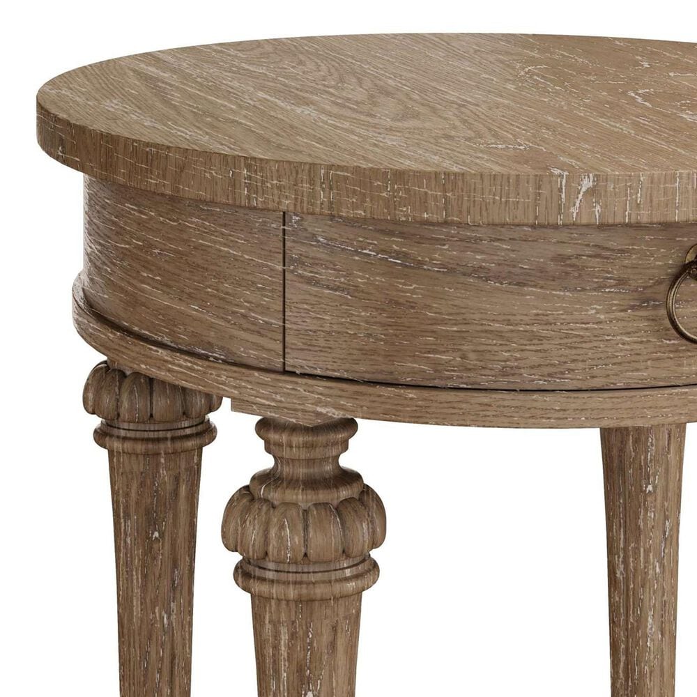 Hekman Chateaux Oval End Table in Brown, , large