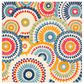 Safavieh Cabana CBN382M 5"3" Square Blue and Ivory Indoor/Outdoor Area Performance Rug, , large