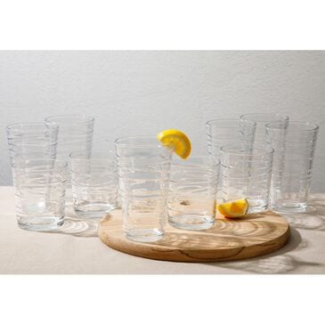 Gibson Homewares Great Fountains 16-Piece Glassware Set with Swirl Pattern in Clear, , large