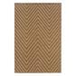 Oriental Weavers Karavia 1330X 3"7" x 5"6" Tan Outdoor Rug, , large