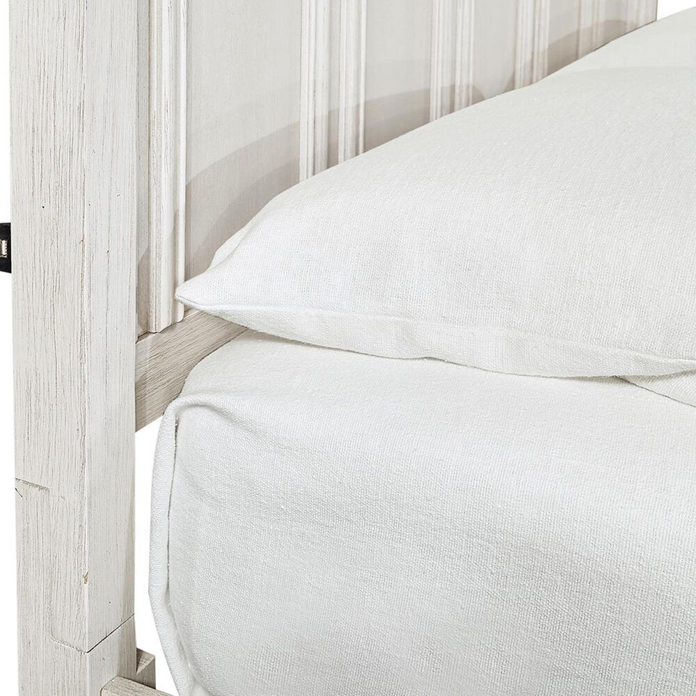 Riva Ridge Caraway 4 Piece King Storage Bedroom Set in Aged Ivory and Brown with USB Ports, , large