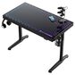 Eureka Ergonomic LED Glass Desktop Gaming Desk in Black, , large