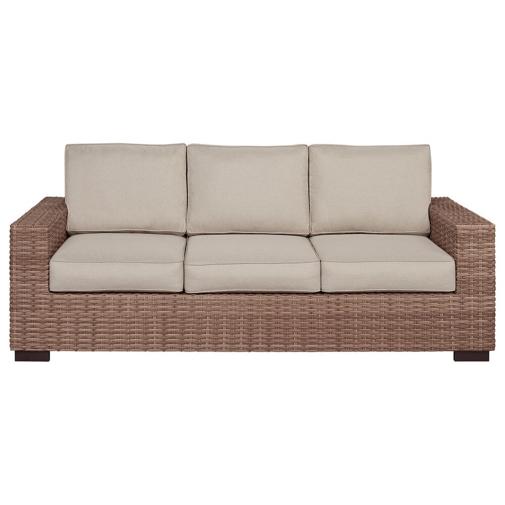 Slate and Company Isla 5-Piece Patio Conversation Set in Abigail Linen, , large