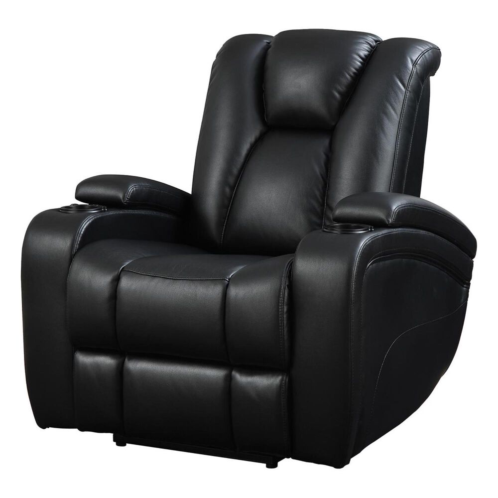 Pacific Landing Delange Power Recliner in Black, , large