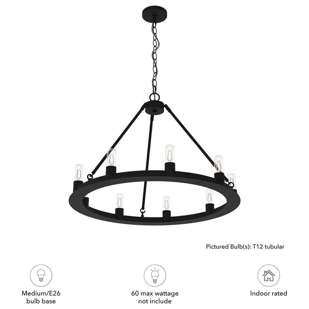 Hunter Saddlewood 9-Light Chandelier in Natural Iron, , large