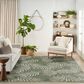 Nourison Garden Oasis GOA01 Green and Ivory 9" x 12" Indoor/Outdoor Area Rug, , large