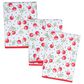 Once Again Home Cherry Harvest Reversible Mighty Mini Towel in Red (Set of 3), , large