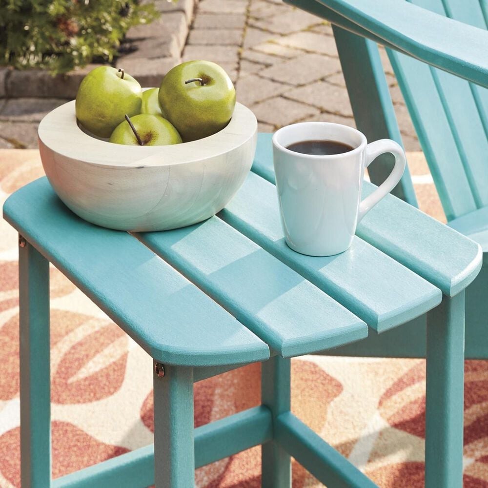 Ashley Sundown Treasure Rectangular End Table in Turquoise, , large