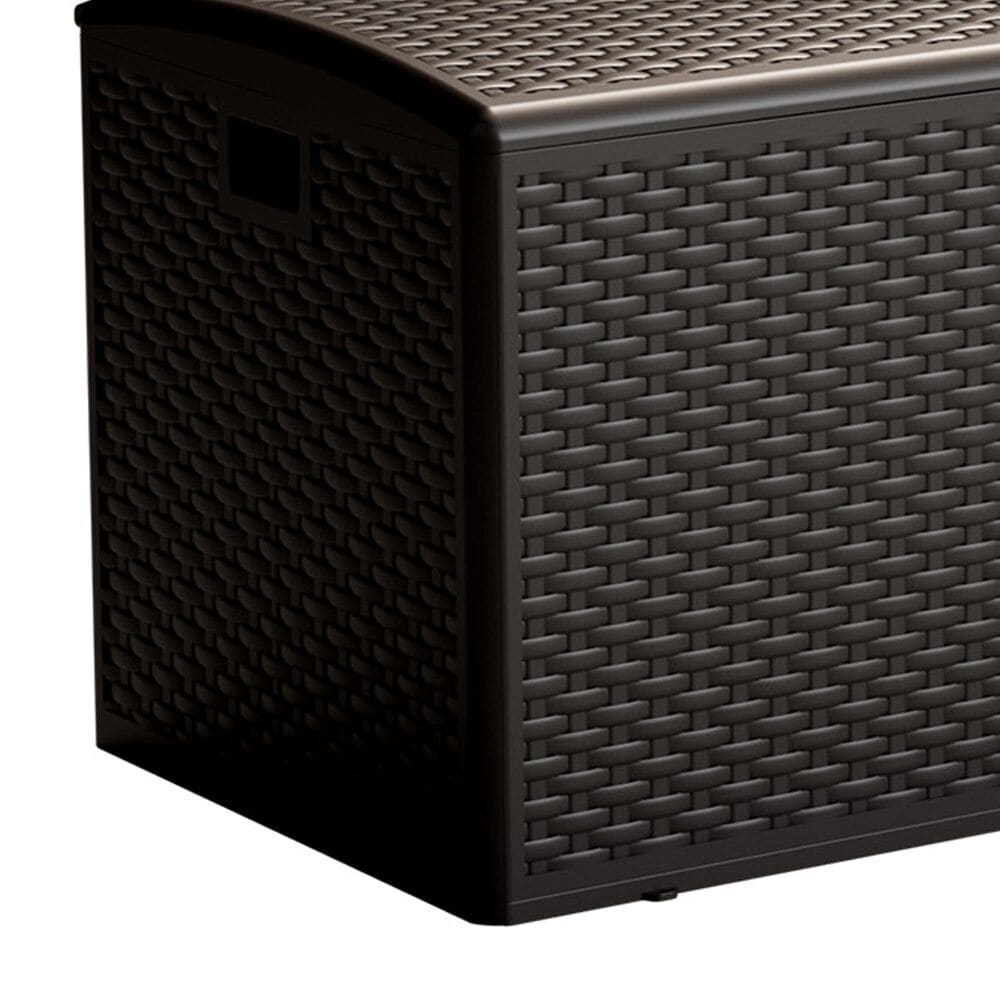 HOMLUX 150-Gallon Outdoor  HDPE Deck Box  in Dark Brown, , large