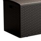 HOMLUX 150-Gallon Outdoor  HDPE Deck Box  in Dark Brown, , large