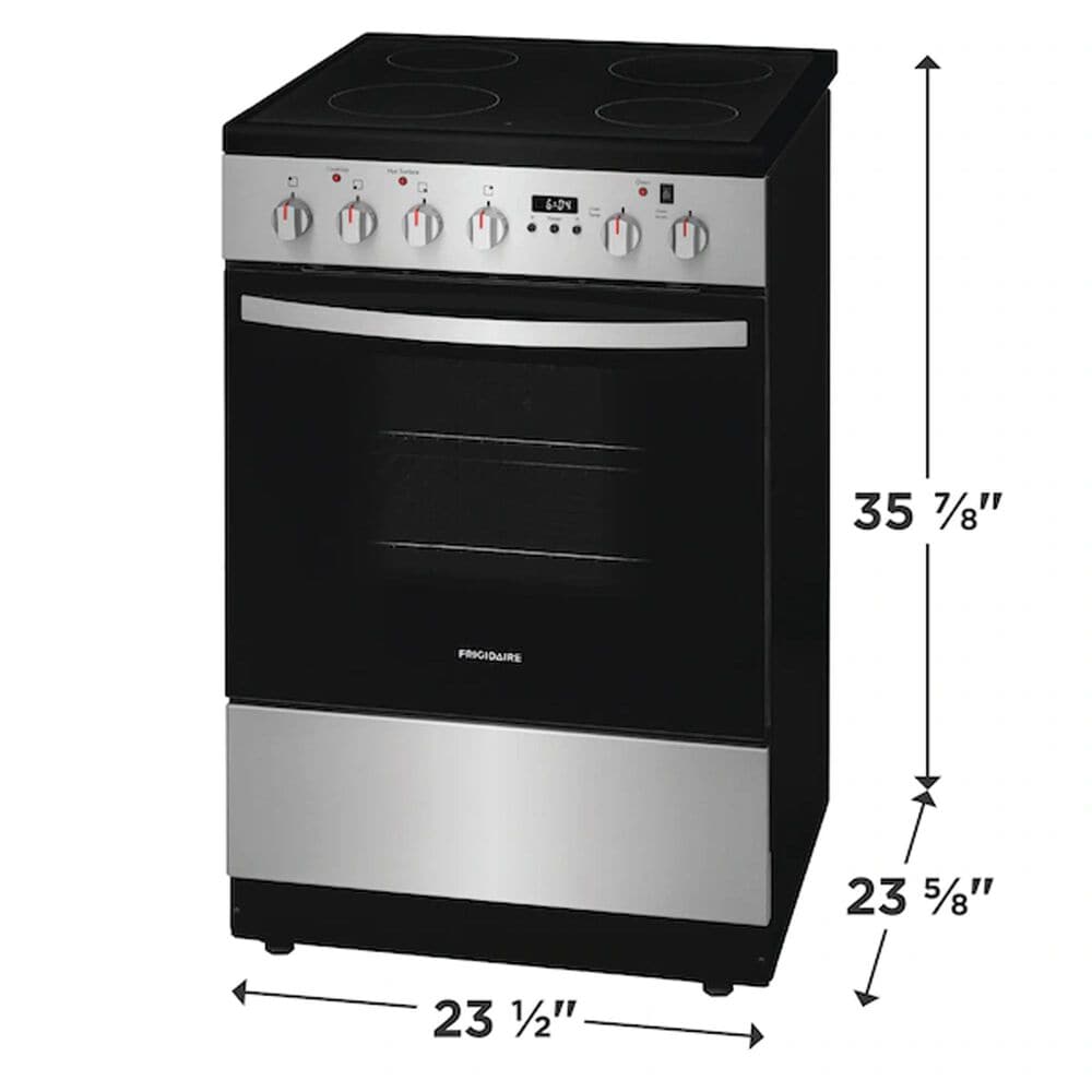 Frigidaire 24 Electric Smooth Top Range in Stainless Steel, , large