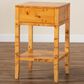 Baxton Studio Ghina 1-Drawer Nightstand in Light Mappa Burl, , large
