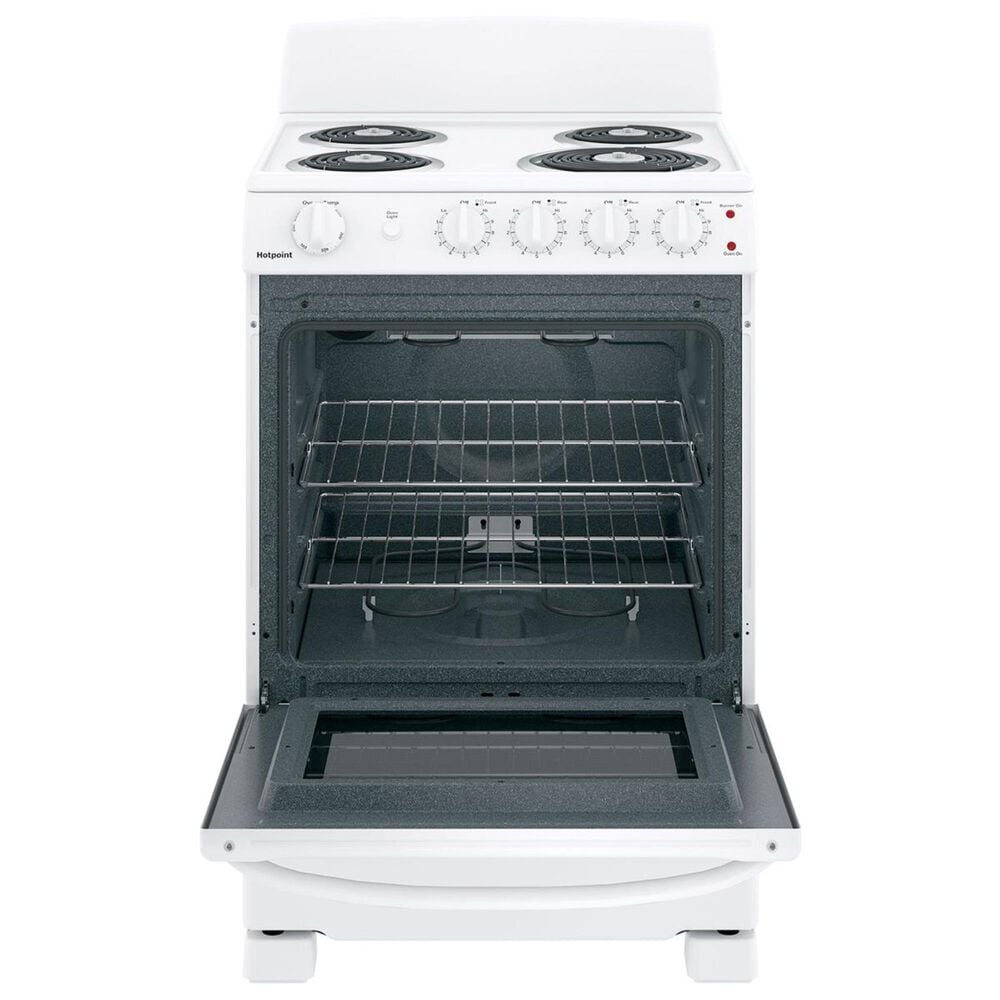 Hotpoint 24&quot; Front-Control Electric Range in White, , large