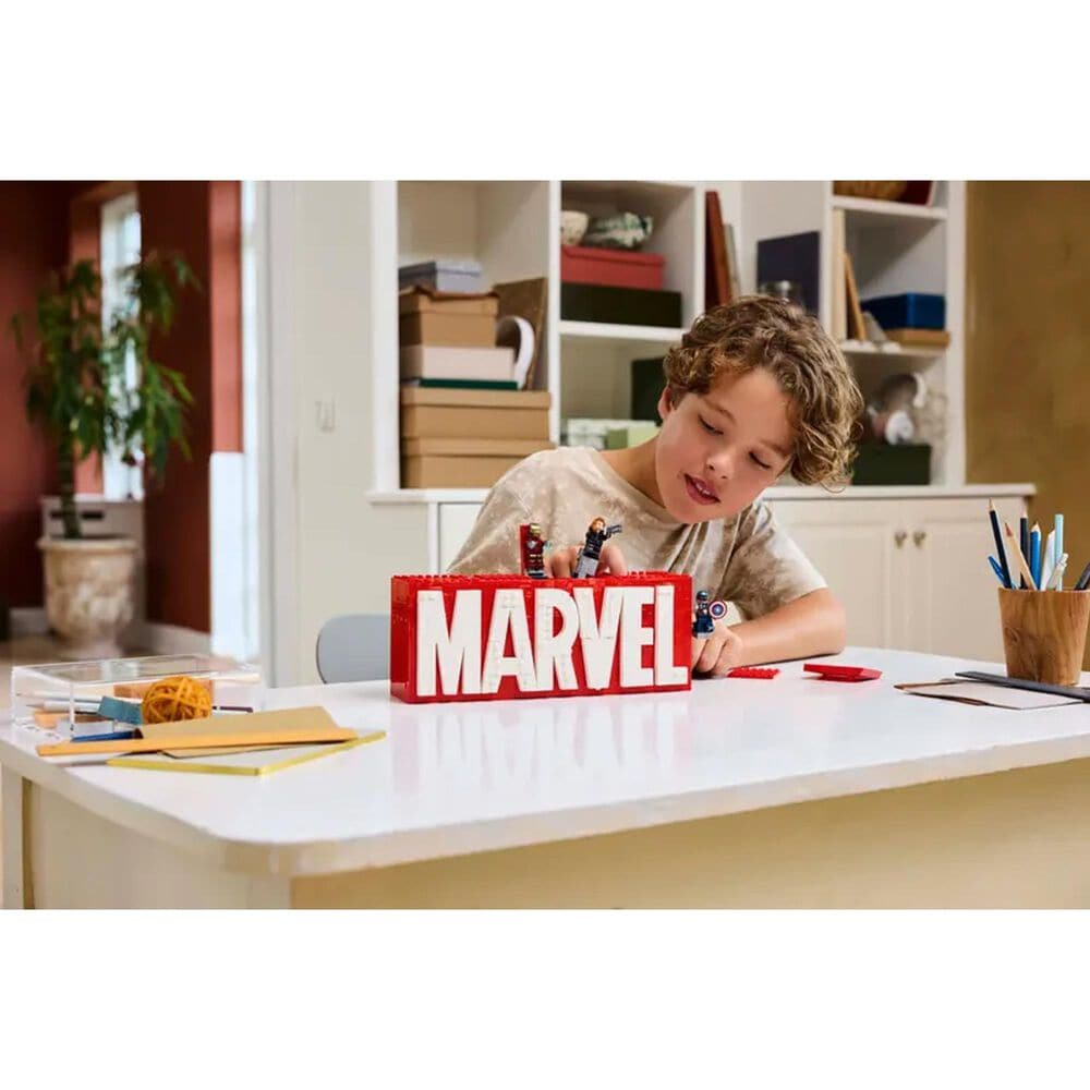 LEGO Marvel Logo &amp; Minifigures, , large