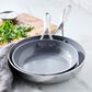 Green Pan Valencia Pro 2-Piece 8" and 10" Open Frypan Set in Stainless Steel, , large