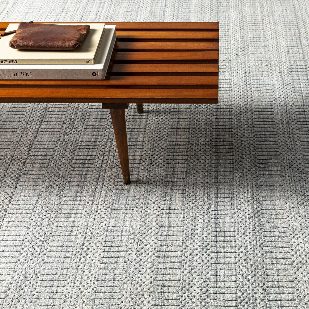 Surya Hickory 5&#39; x 7&#39;6&quot; Light Beige, Gray and Charcoal Area Rug, , large
