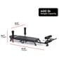 Sunny Health & Fitness Adjustable Stretch and Decompression Table in Black, , large