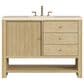 James Martin Vanities Marigot Single 48" Single Vanity in Sun-washed Oak with 3 cm Eternal Marfil Quartz Top, , large
