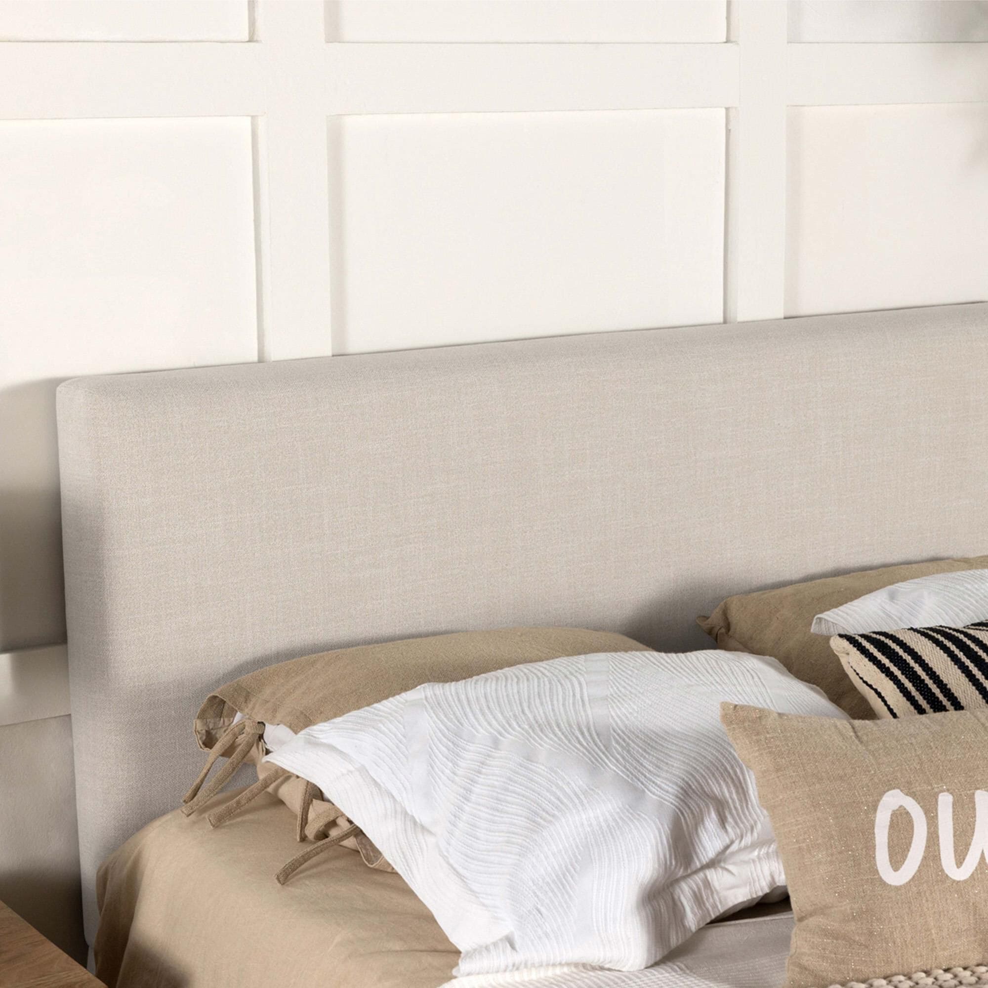 Pacific Landing Pirro Full Queen Upholstered Headboard in Sand NFM