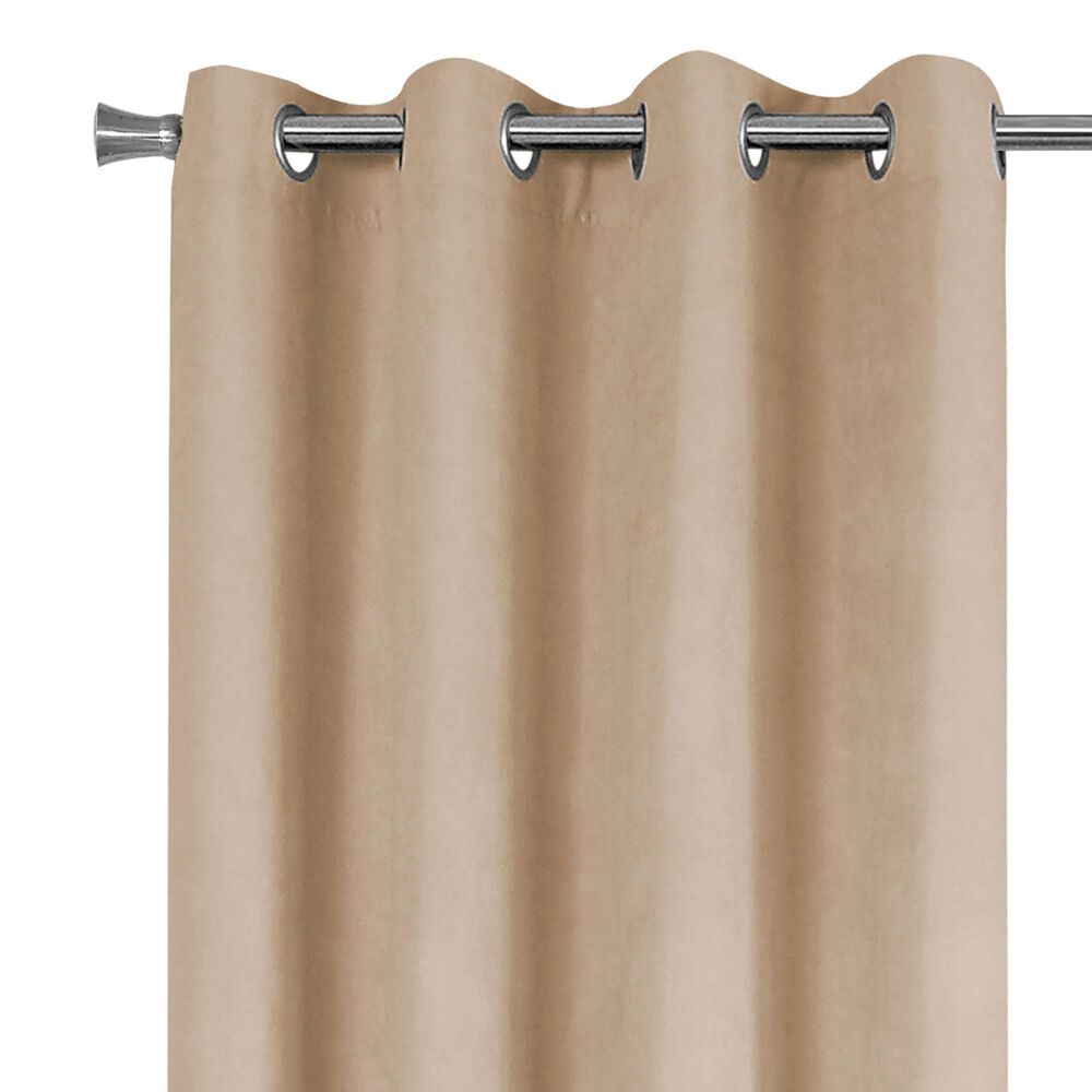 Monarch Specialties 54&quot; x 95&quot; Curtain Panel in Beige &#40;Set of 2&#41;, , large