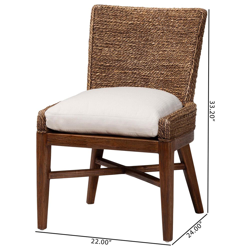 Baxton Studio Ridley Side Chair in Brown Wash, , large