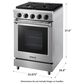 Thor Kitchen 24" Freestanding Professional Gas Range with Storage Drawer in Stainless Steel, , large