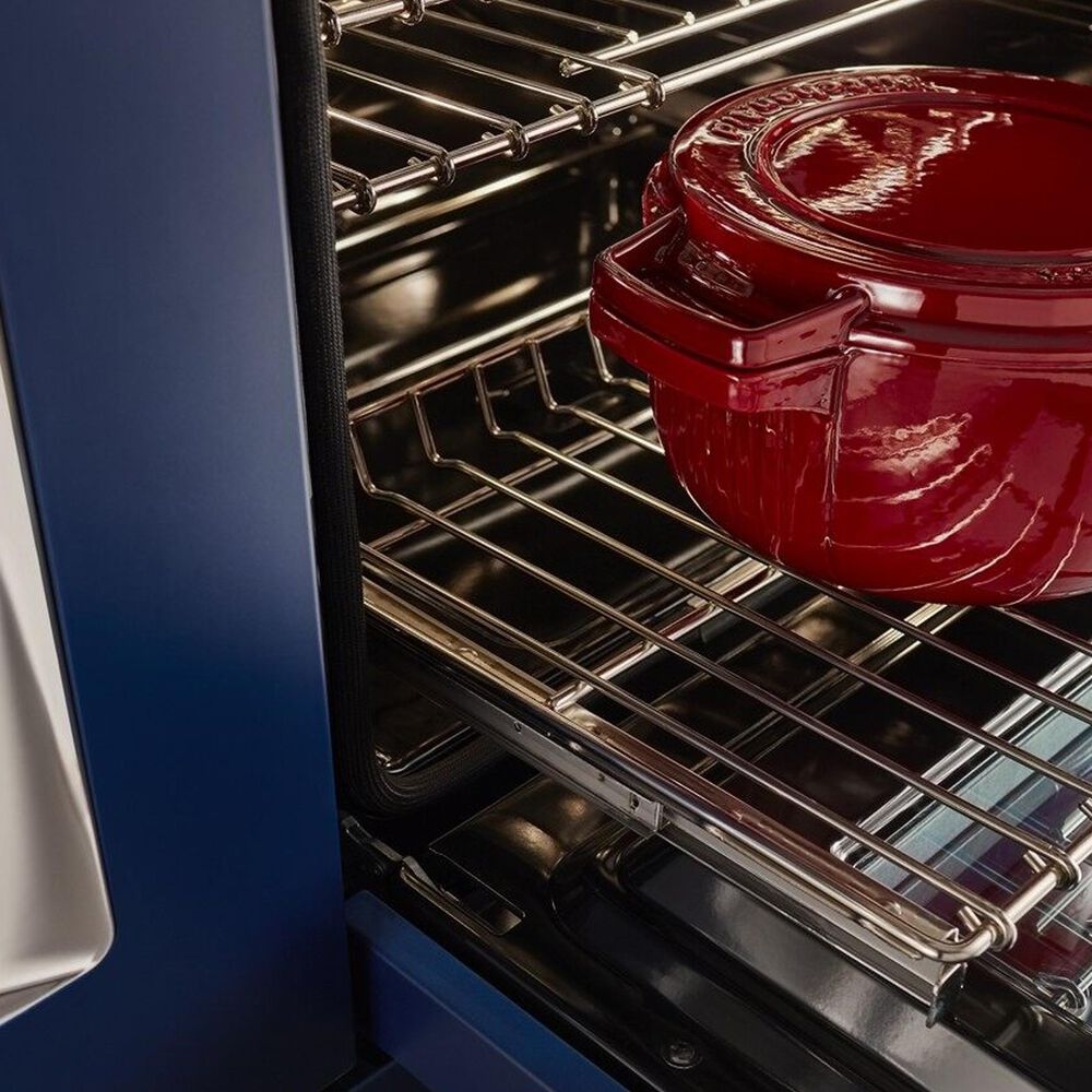 KitchenAid 48&quot; Professional Double Oven Dual Fuel Range in Ink Blue, , large