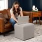 Jaxx Monroe Small Ottoman in Shark Grey, , large