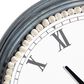 Maple and Jade 23" x 23" Wall Clock in White and Blue, , large
