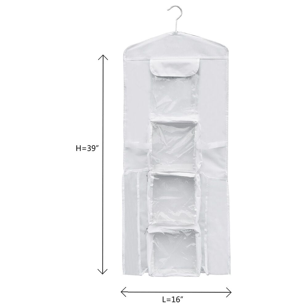 Timberlake Wrapping Paper Storage Organizer in Clear and White &#40;Set of 2&#41;, , large