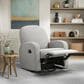Lifestyle Solutions Paloma Manual Swivel Rocker Recliner in Light Grey, , large